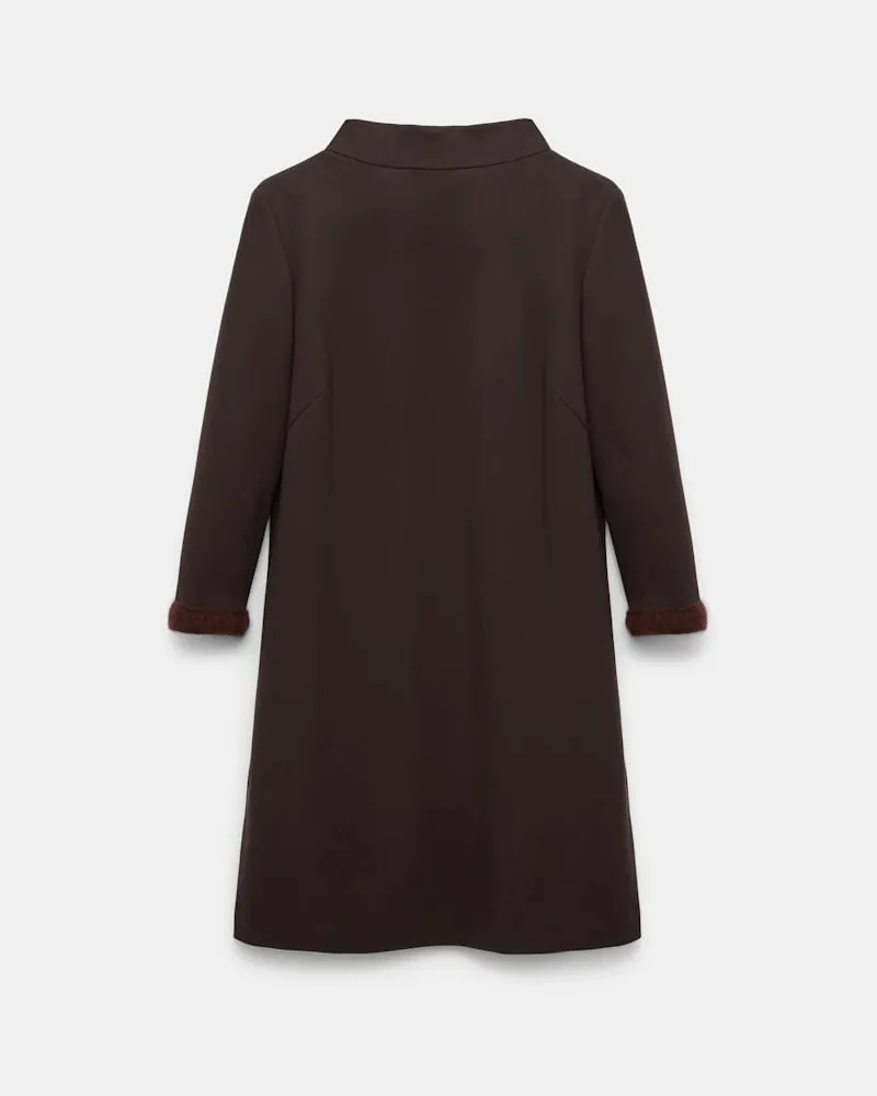 Dorothee Schumacher Shiftkleid aus Punto Milano Braun