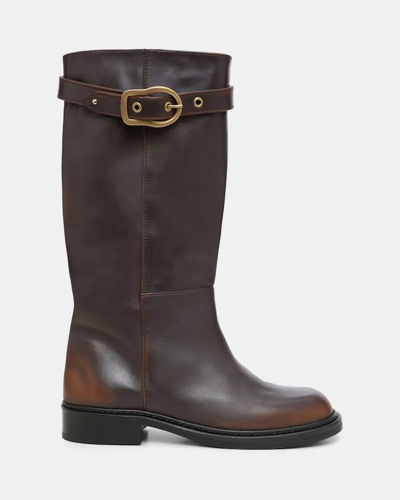 Dorothee Schumacher Hohe Boots mit Signature-Schließe Braun