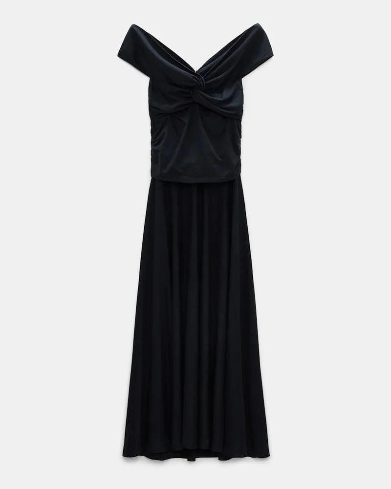 Dorothee Schumacher Kleid mit drapiertem Knotendetail Blau