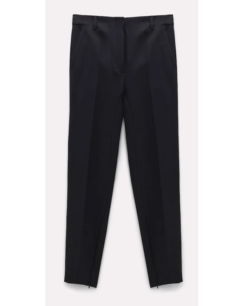 Dorothee Schumacher Zigarettenhose aus Wollmix Schwarz
