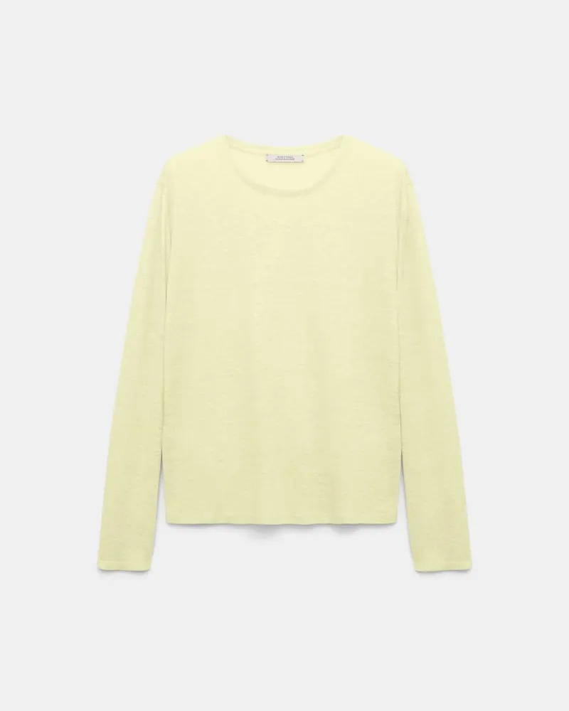 Dorothee Schumacher Langarmshirt aus Hanf Gelb