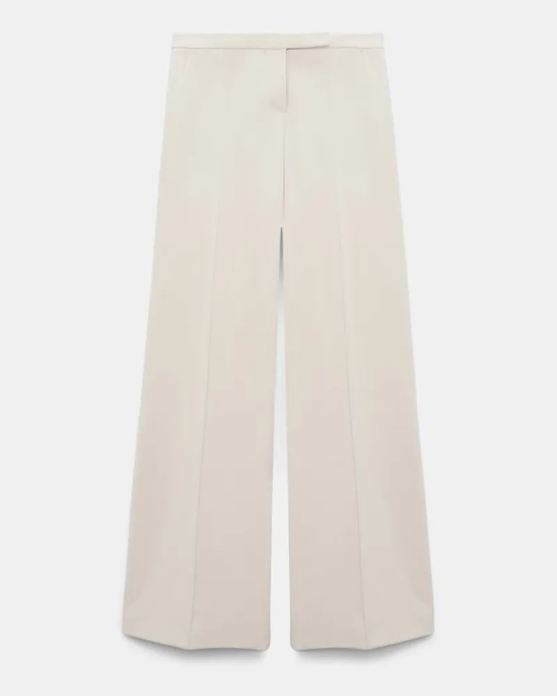 Dorothee Schumacher Hose aus Punto Milano mit weitem Bein Weiß