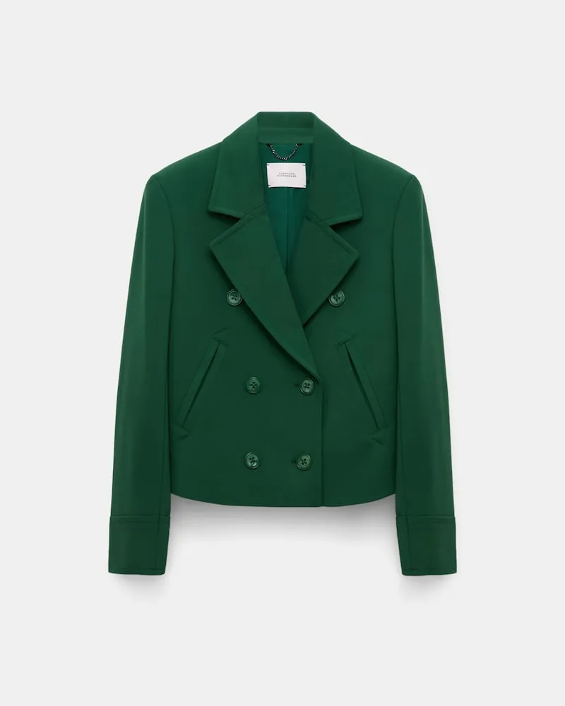 Dorothee Schumacher Boxy Jacket aus Punto Milano Grün