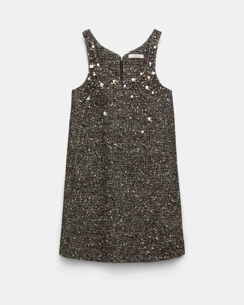 Dorothee Schumacher Handbesticktes Shift Dress Braun