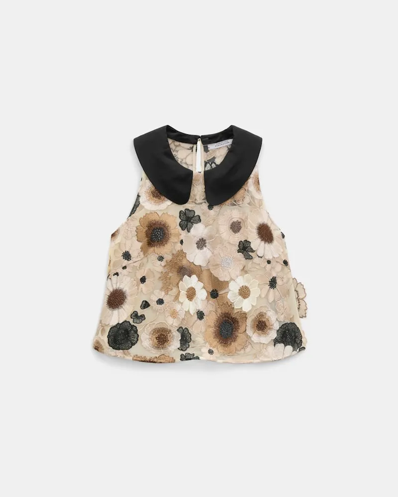 Dorothee Schumacher A-Linien Top mit dreidimensionaler Blumenstickerei Multi