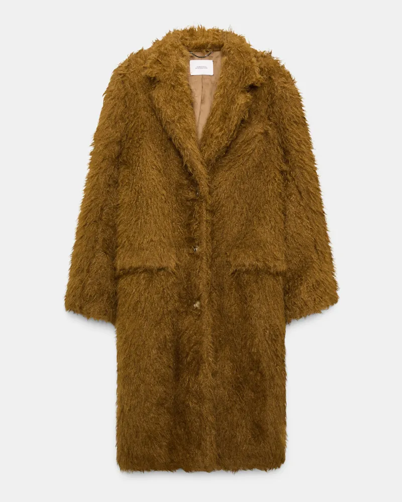 Dorothee Schumacher Mantel aus Faux Fur Braun