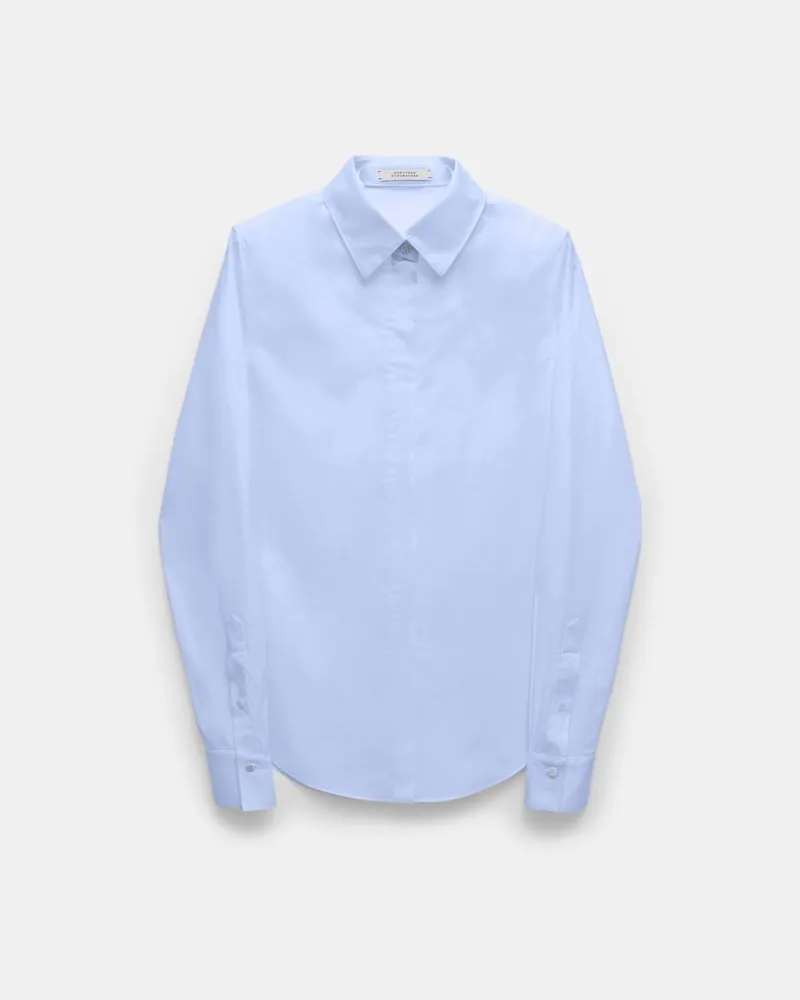 Dorothee Schumacher Baumwoll-Popeline Bluse Blau