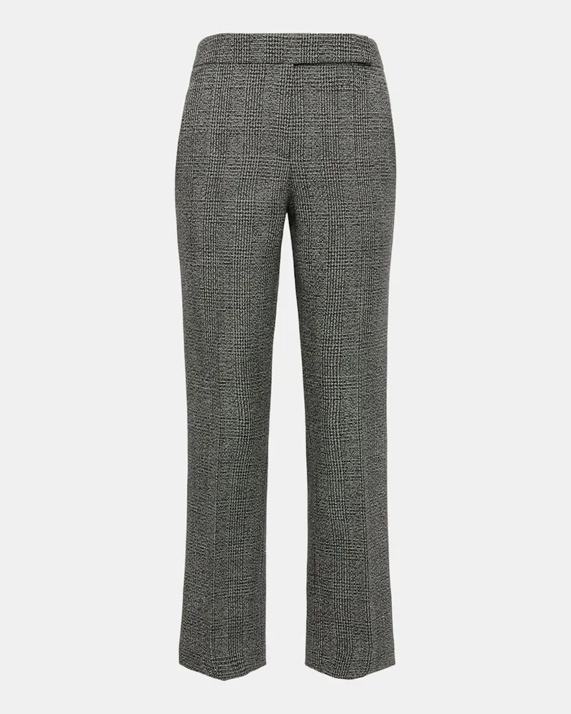 Dorothee Schumacher Glencheck Hose aus Wolle Grau