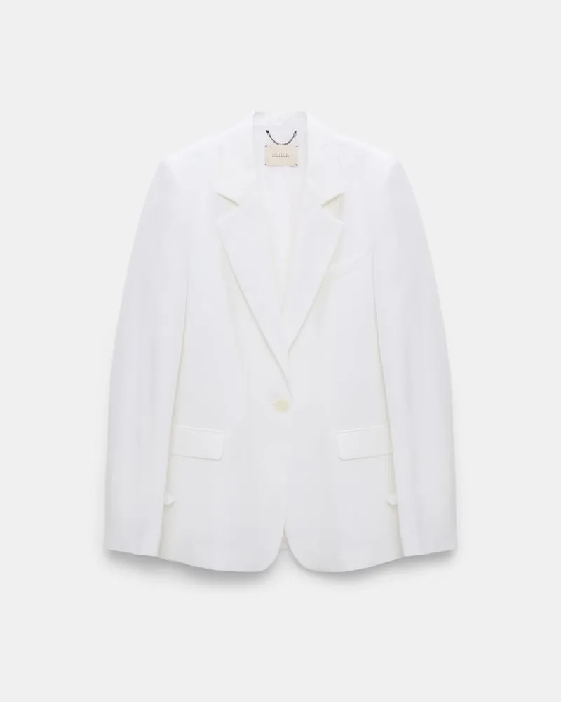 Dorothee Schumacher Blazer aus technischem Leinen Weiß