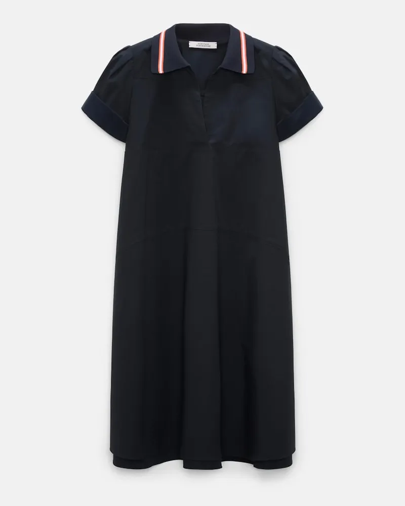 Dorothee Schumacher Kurzes Polokleid aus Baumwoll-Popeline Blau