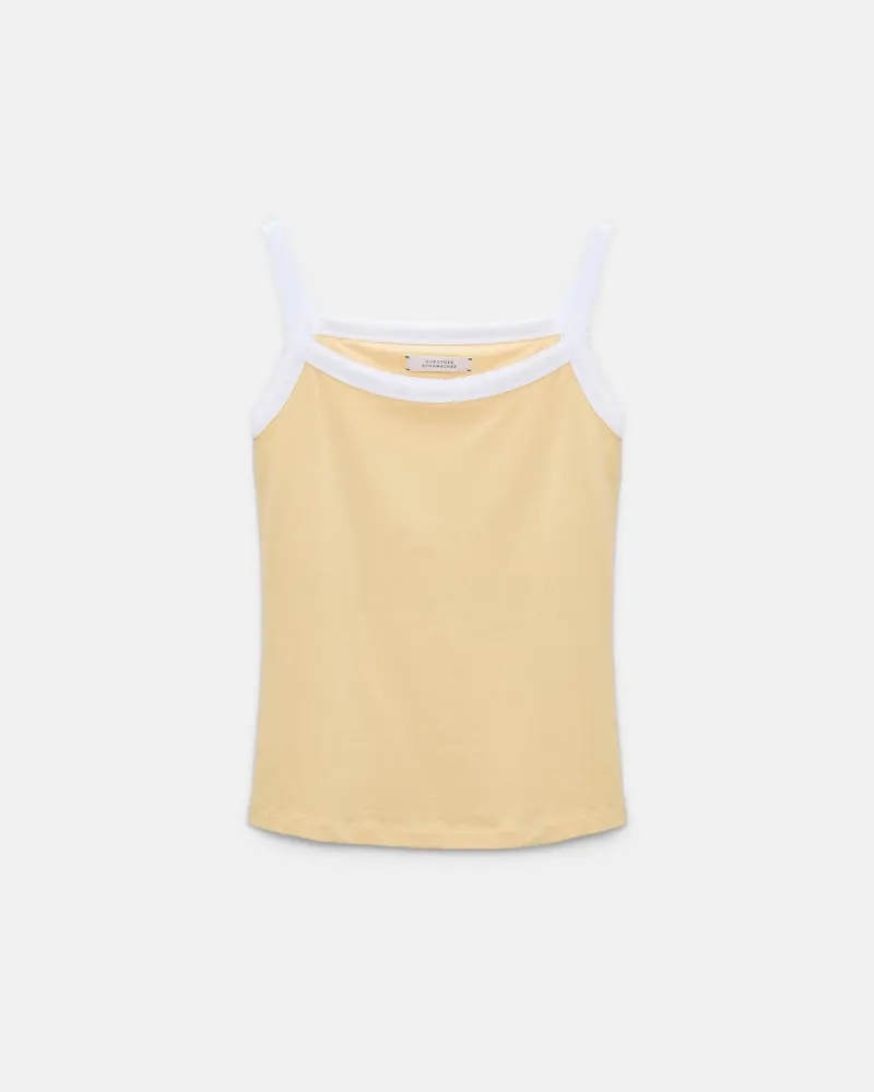 Dorothee Schumacher Trägertop mit kontrastierendem Einfass Gelb