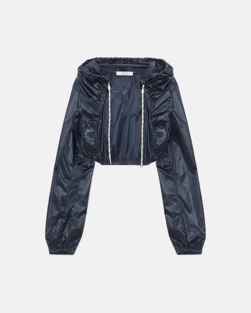 Dorothee Schumacher Styling Piece mit Kapuze und Arm-Cover Blau