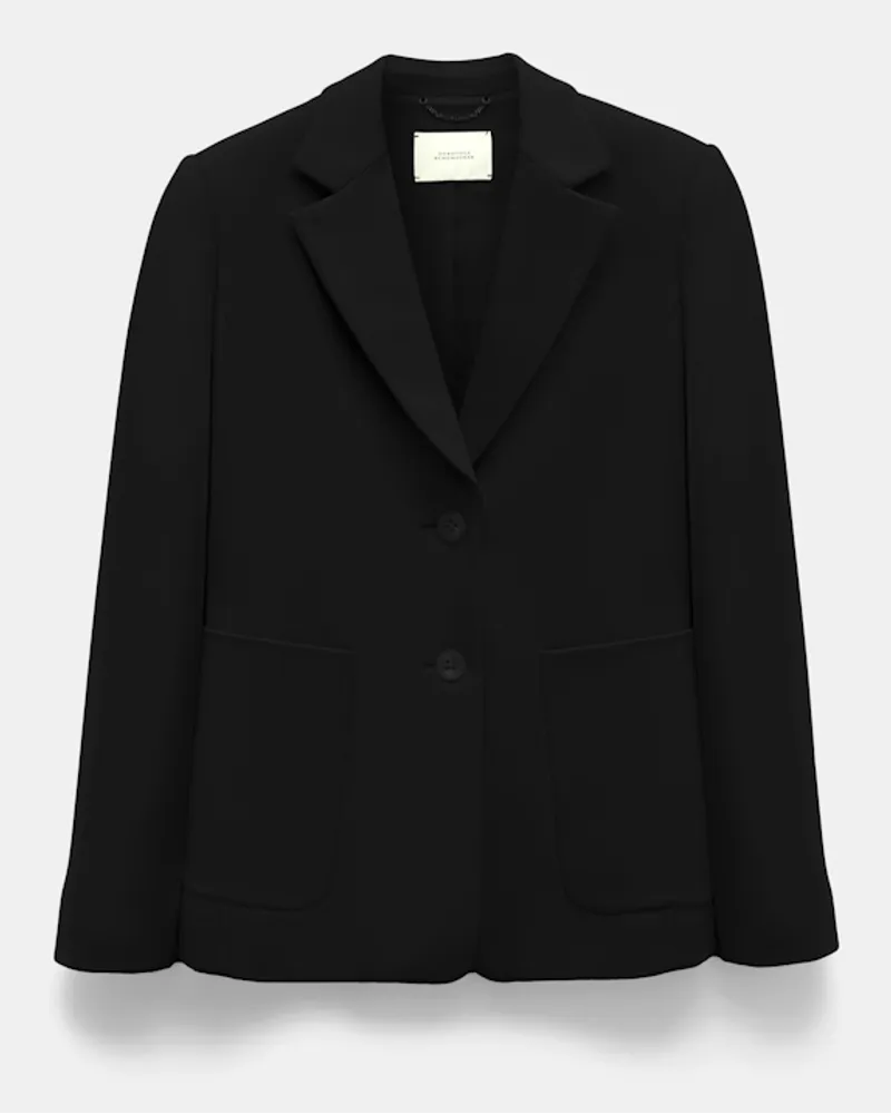 Dorothee Schumacher Blazer aus Punto Milano mit aufgesetzten Taschen Schwarz