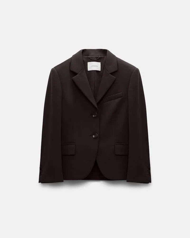 Dorothee Schumacher Miniblazer aus Punto Milano Braun
