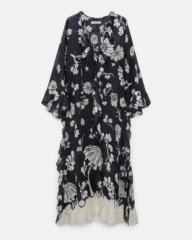 Dorothee Schumacher Maxikleid aus bedrucktem Crinkle Ramie Multi
