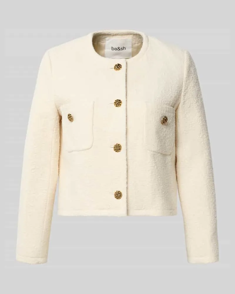 ba&sh Blazer mit Strukturmuster Modell 'MEREDITH Ecru