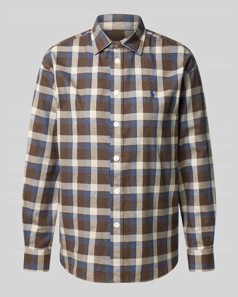Ralph Lauren Regular Fit Freizeithemd aus reiner Baumwolle Hellbraun