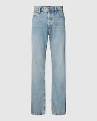 Jack & Jones Straight Leg Jeans im 5-Pocket-Design Modell 'CHRIS Jeansblau