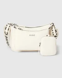 HUGO BOSS Handtasche mit abnehmbaren Mini-Bags Modell 'Bel Multi Cross Ecru