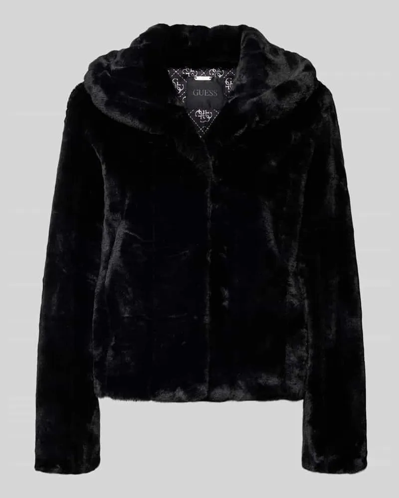 Guess Jacke aus Kunstfell Modell 'NEW SOPHY Black