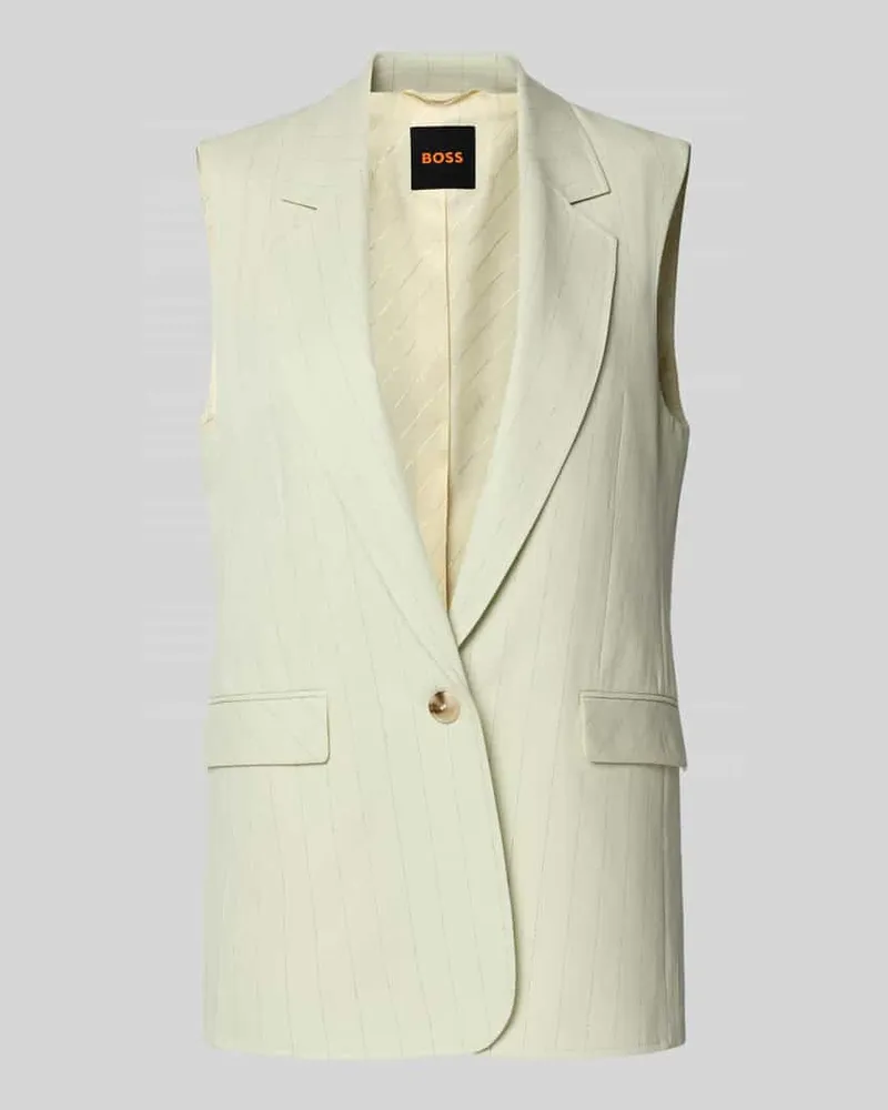 HUGO BOSS Regular Fit Anzugweste mit Leinen-Anteil Modell 'JAKILY Lind