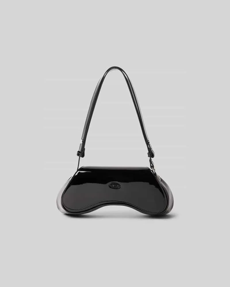 Diesel Crossbody Bag mit Label-Detail Black