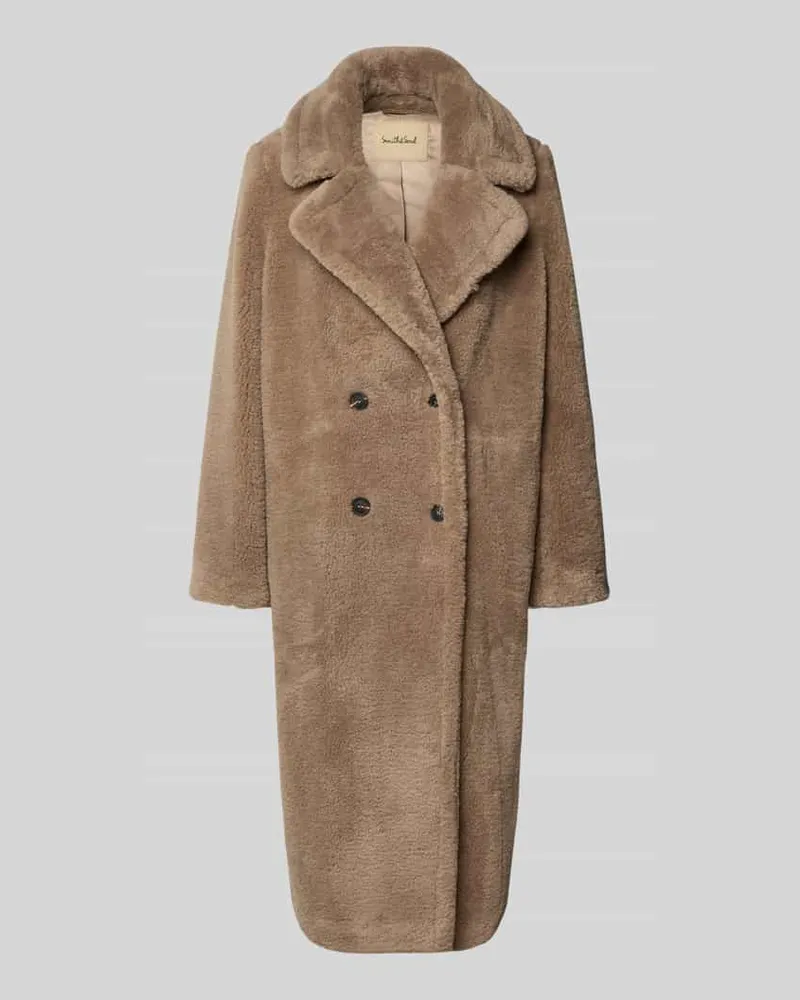Smith & Soul Mantel aus Teddyfell Taupe