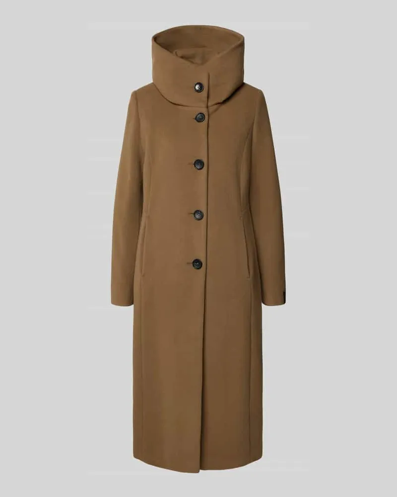 Milo Coats Mantel mit Stehkragen Modell 'STACY Taupe