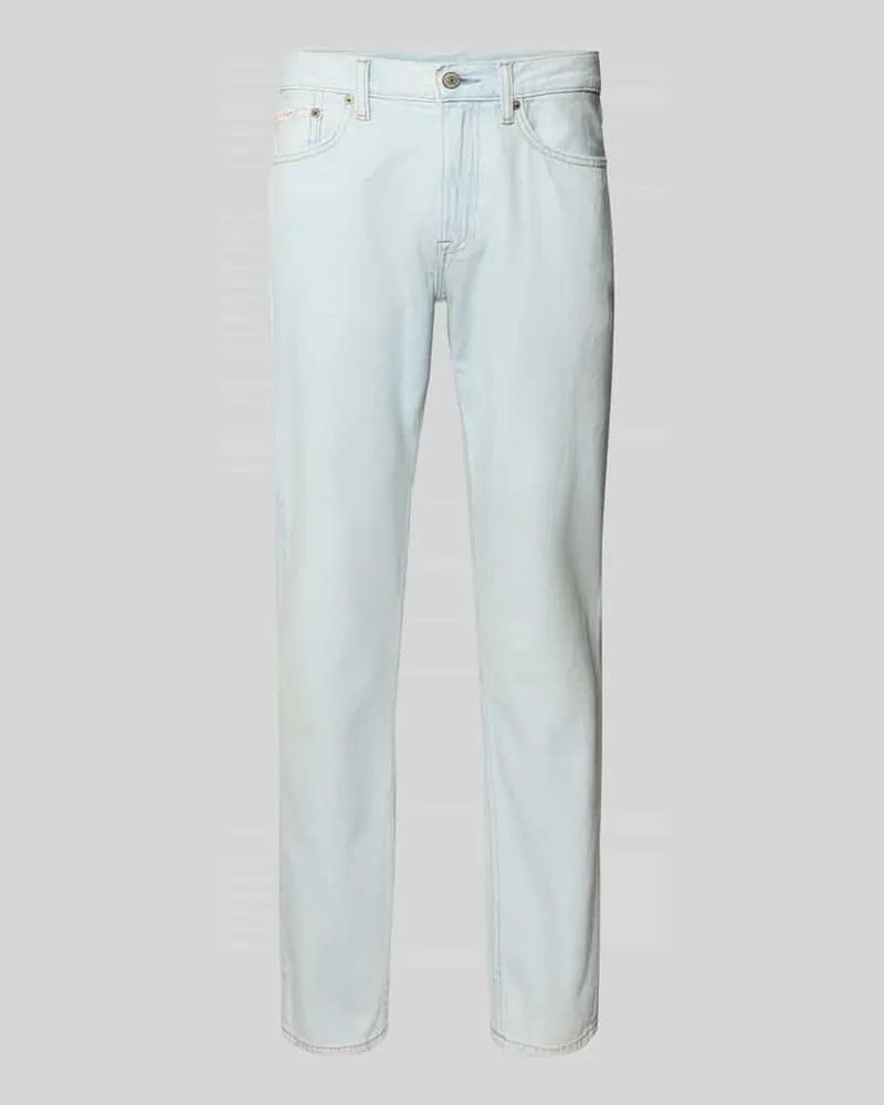 Calvin Klein Straight Leg Jeans im 5-Pocket-Design Hellblau