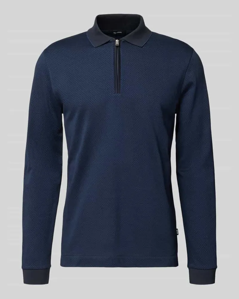 HUGO BOSS Regular Fit Poloshirt aus reiner Baumwolle Modell 'PEDUZZI 06 Marine
