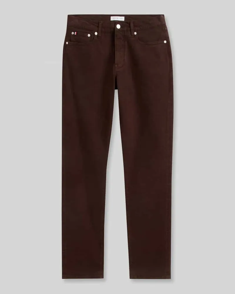 Tommy Hilfiger Straight Fit Jeans aus Baumwoll-Mix Modell 'DENTON Schoko