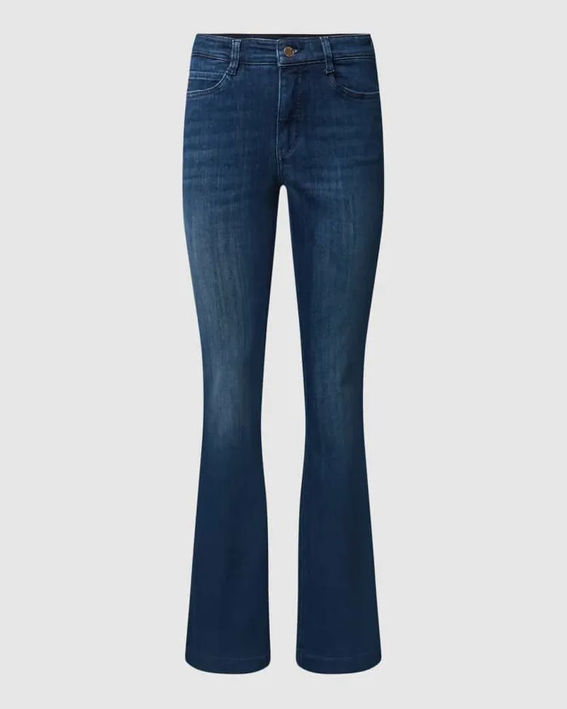 MAC Jeans Bootcut  Jeans mit Label-Detail Modell 'DREAM Blau