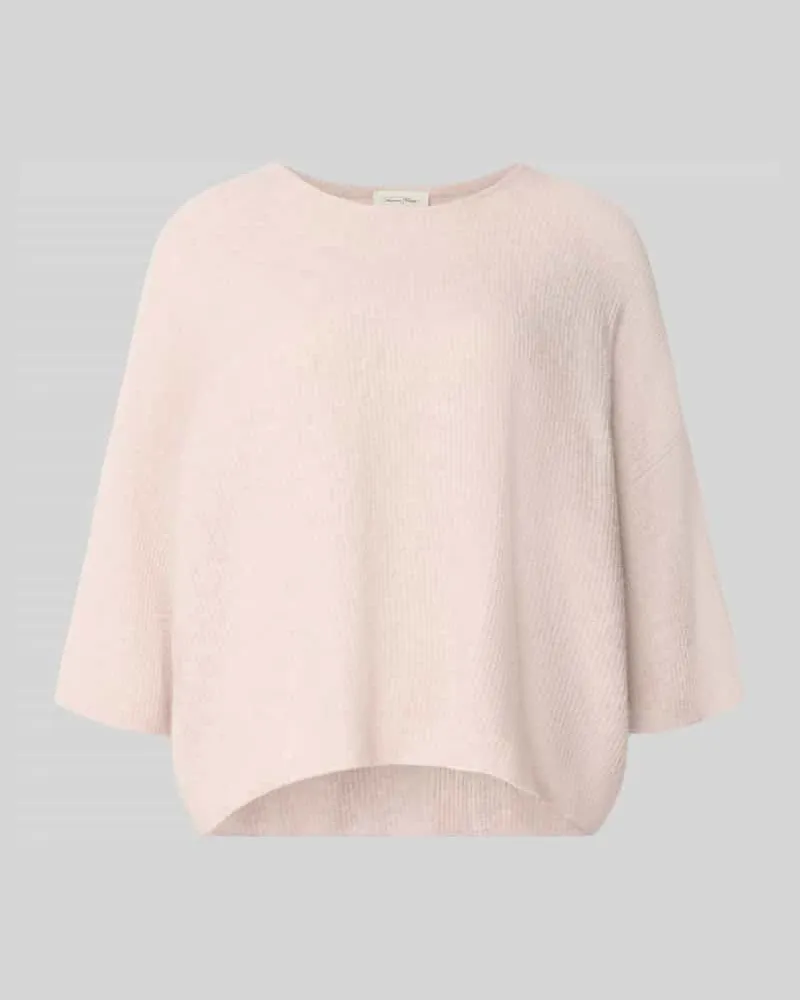 American Vintage Oversized Strickpullover mit Leinen-Anteil Ecru