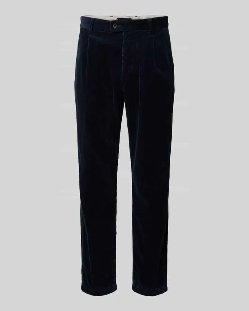 Tommy Hilfiger Tapered Fit Cordhose aus reiner Baumwolle Marine