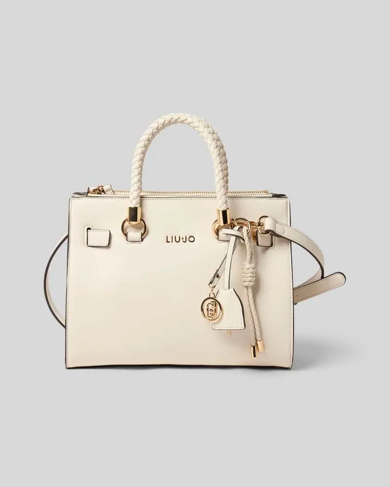 Liu Jo Handtasche mit Label-Applikation Modell 'SATCHEL MANHATTAN Offwhite
