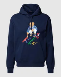 Ralph Lauren Hoodie mit Label-Motiv-Print Marine