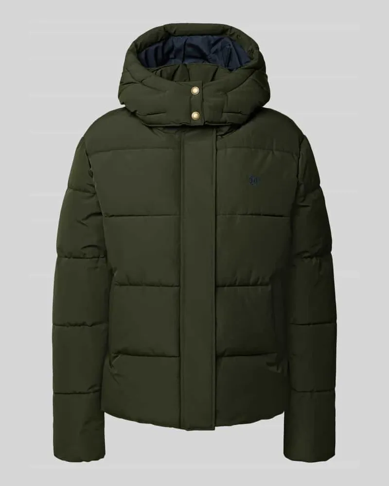 Superdry. Regular Fit Jacke in Stepp-Optik Oliv