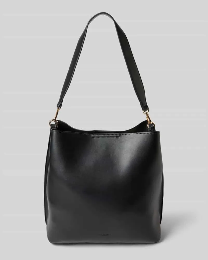 SEIDENFELT Handtasche mit Schulterriemen Modell 'ALUNDA HOBO Black