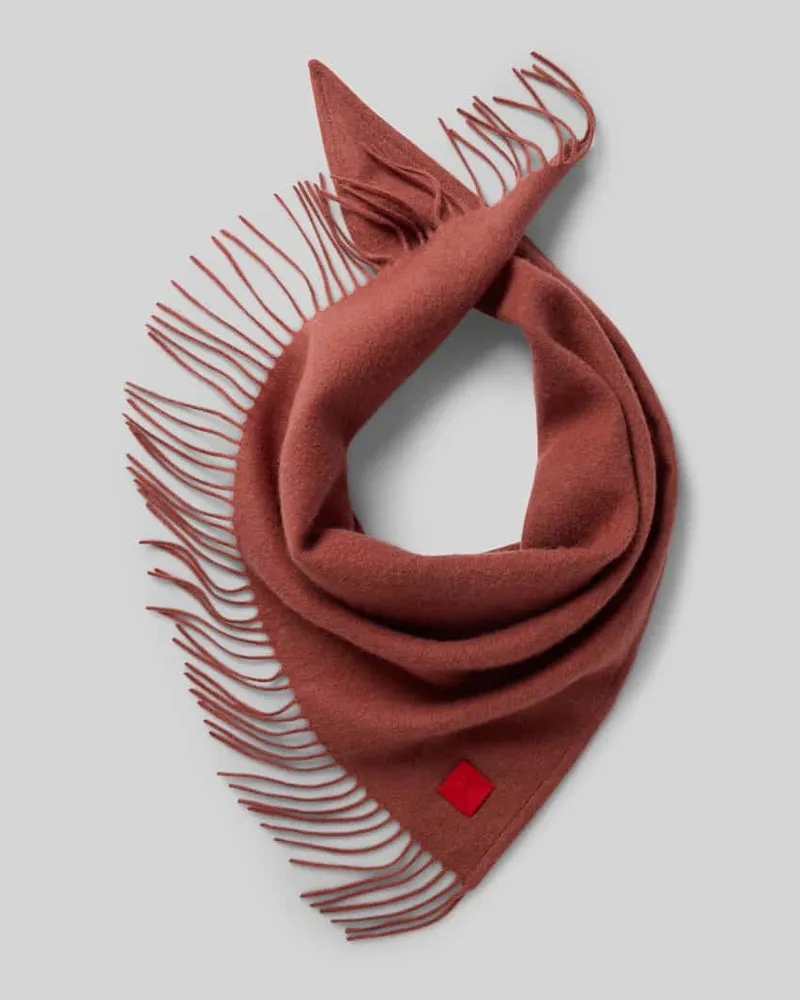 MAX&Co. Schal aus Woll-Cashmere-Mix mit Fransen Rose