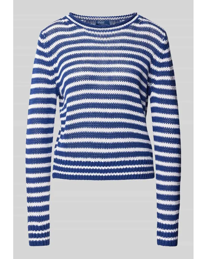 Ralph Lauren Strickpullover mit Rundhalsausschnitt Blau