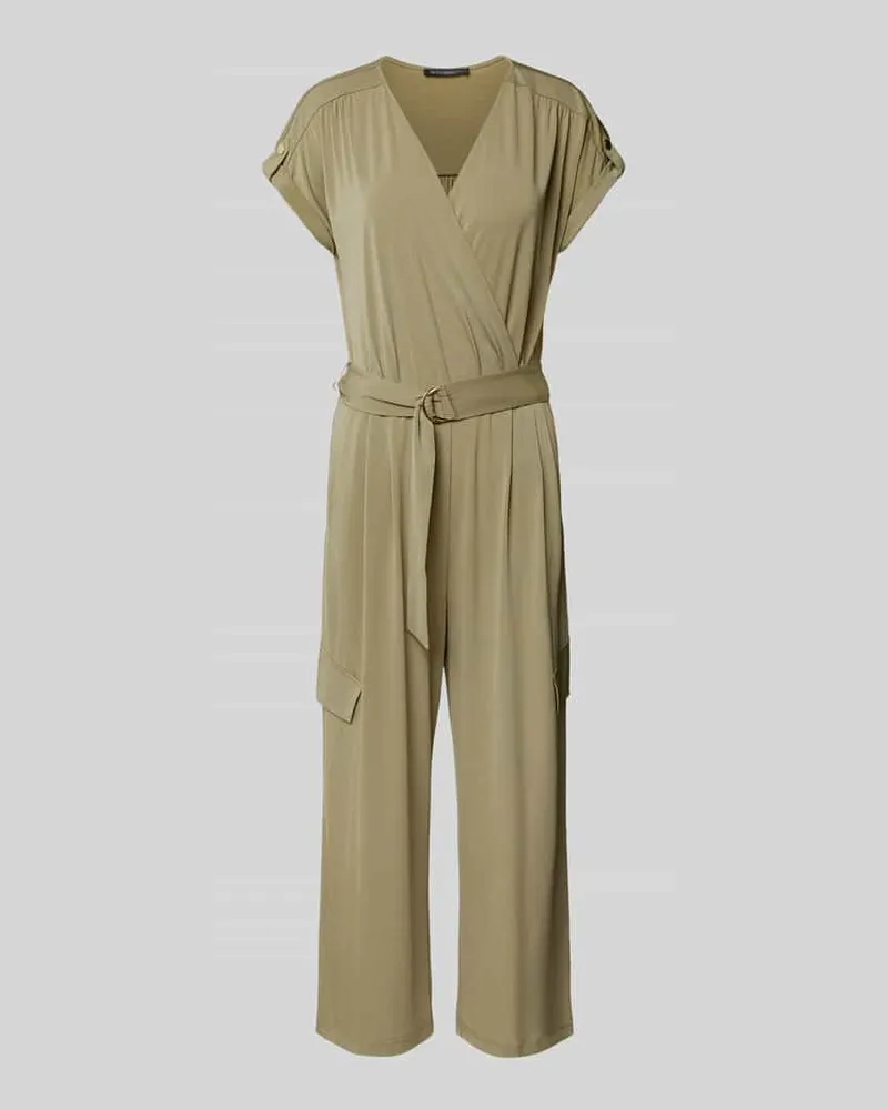 Betty Barclay Jumpsuit mit Taillengürtel Oliv