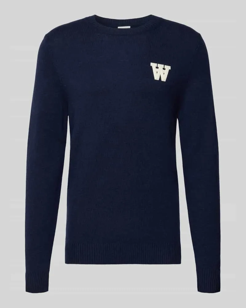 Wood Wood Strickpullover aus Lammwolle Modell 'Tay Marine