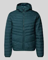 Jack & Jones Steppjacke mit Kapuze Modell 'ESTATE Petrol