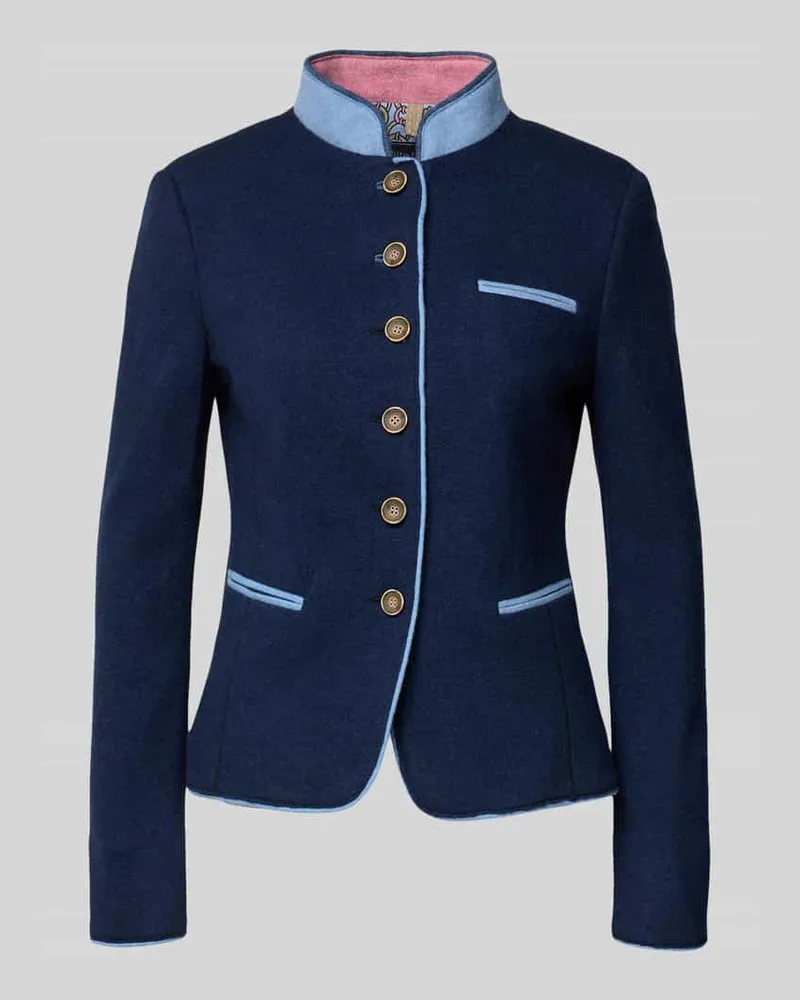 White Label Blazer mit Stehkragen Marine