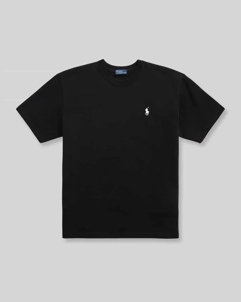 Ralph Lauren Relaxed Fit T-Shirt aus reiner Baumwolle Black