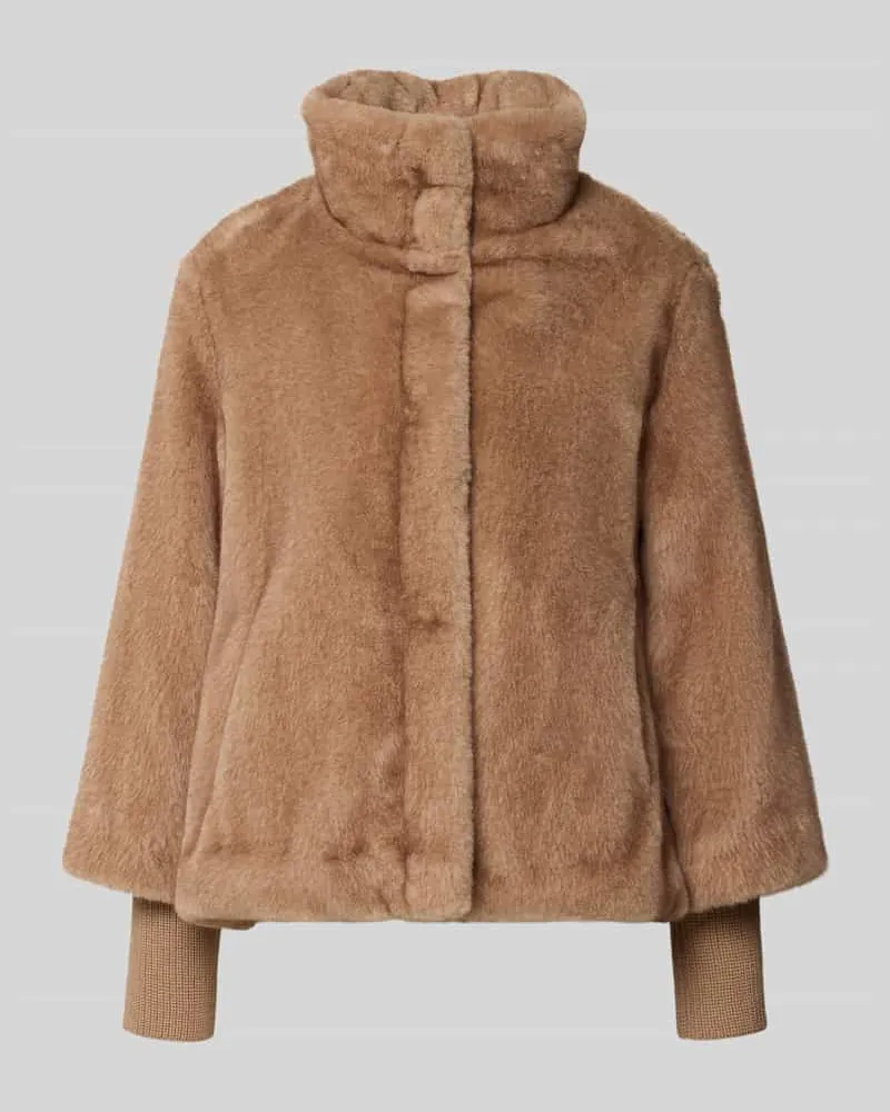 Fuchs Schmitt Regular Fit Teddyjacke mit Stehkragen Beige