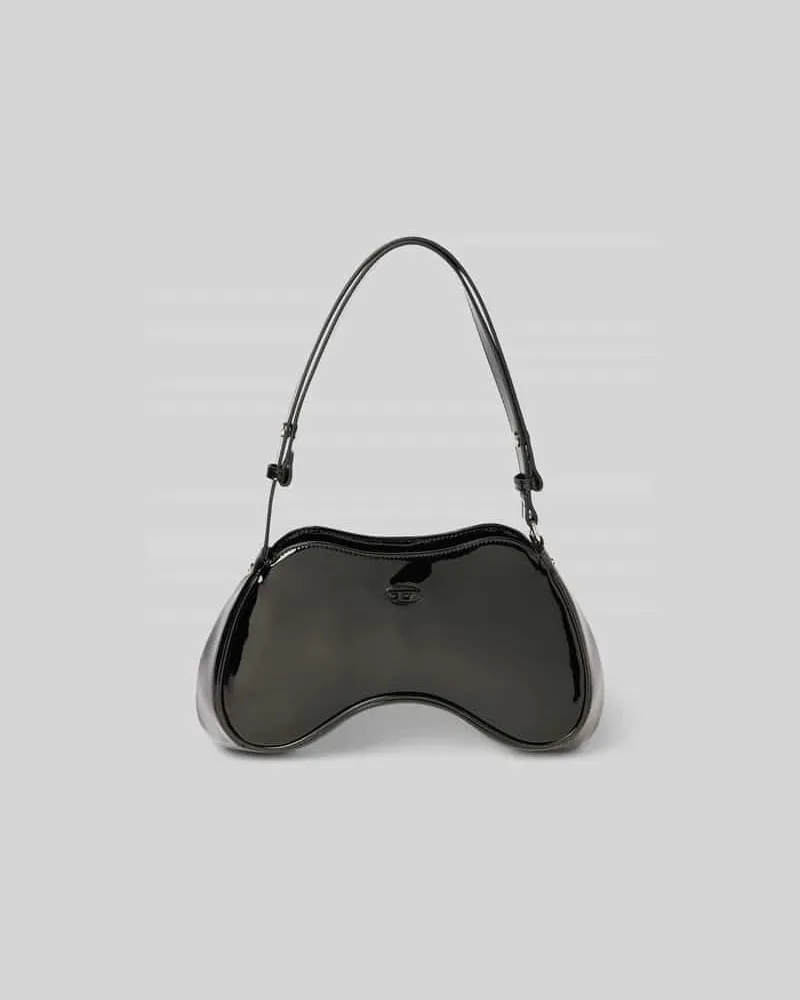 Diesel Handtasche mit Label-Detail Black