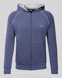 HUGO BOSS Sweatjacke mit Kapuze Jeansblau