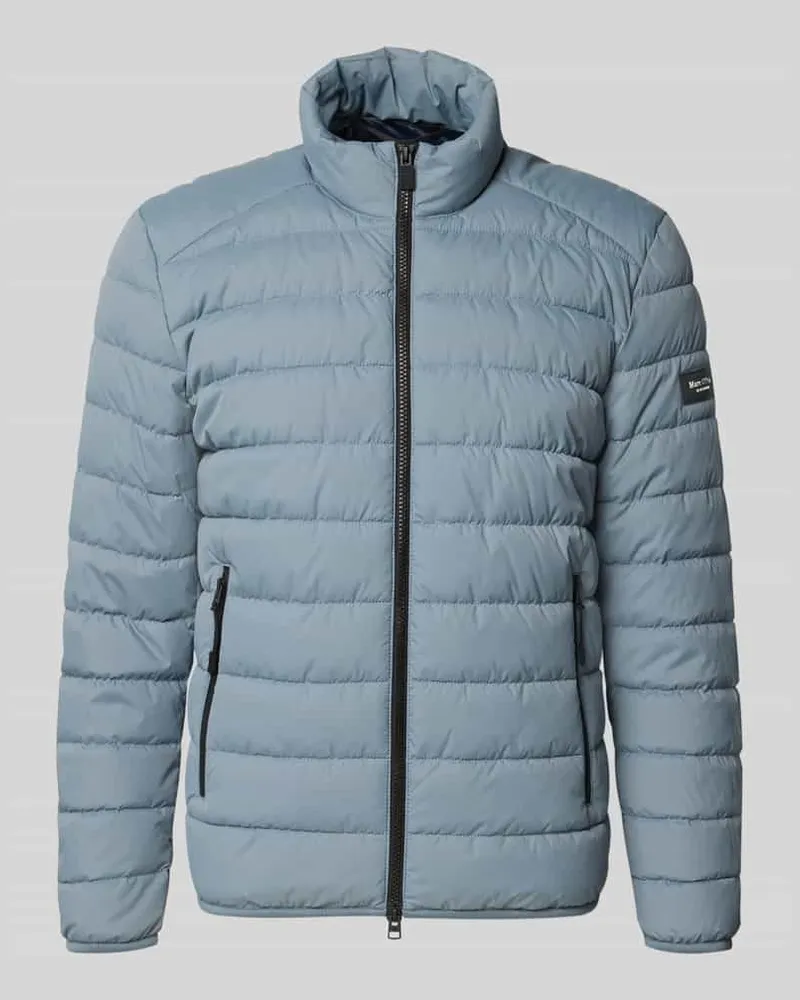 Marc O'Polo Regular Fit Steppjacke mit Zweiwege-Reißverschluss Blau