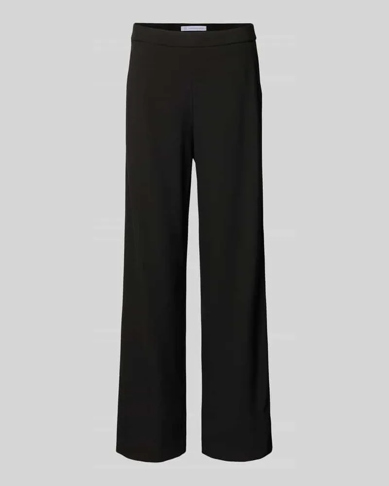 RAFFAELLO ROSSI  Wide Leg Stoffhose mit elastischem Bund Modell 'PALINA Black